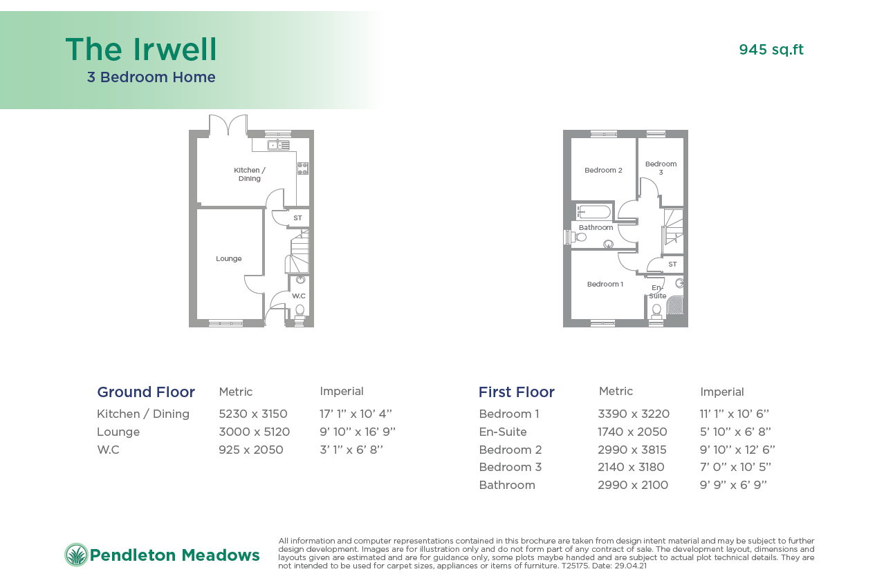 The Irwell Floorplan With Measurements