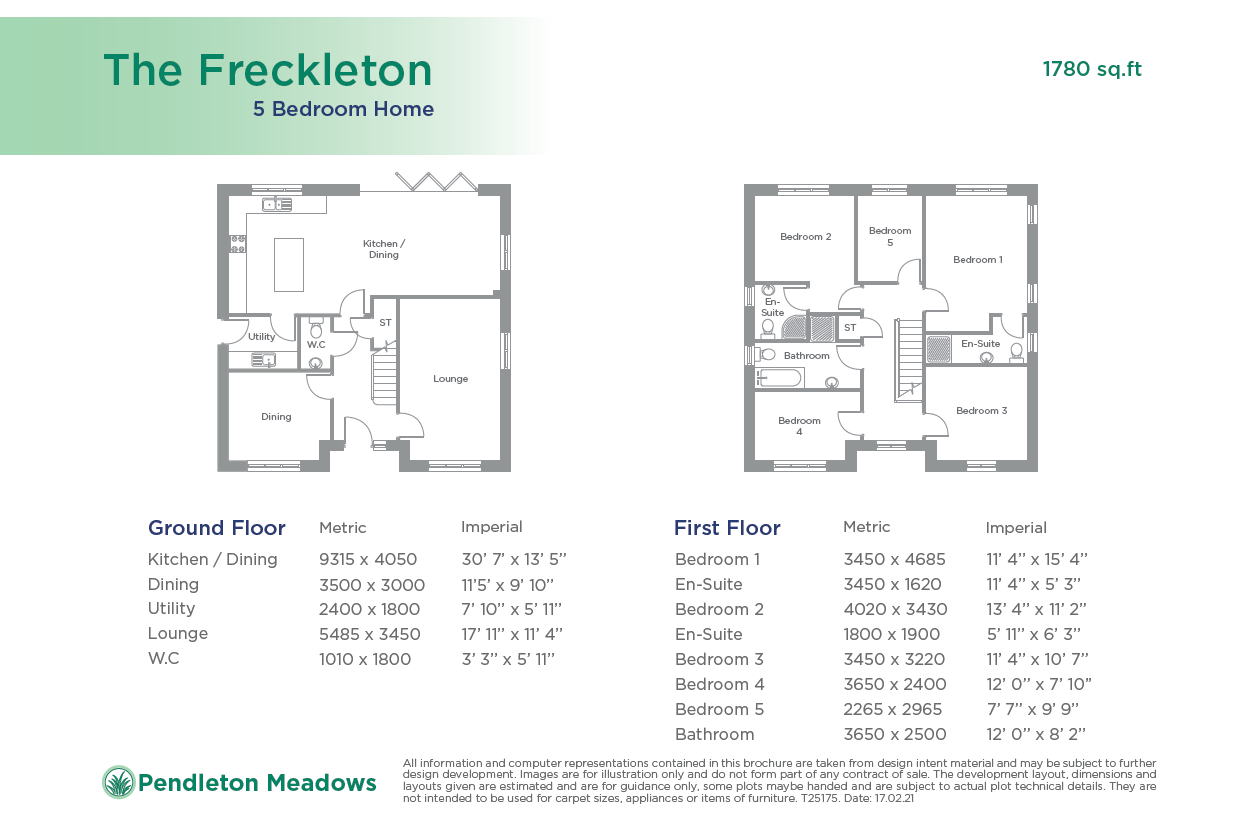 The Freckleton Floorplan With Measurements