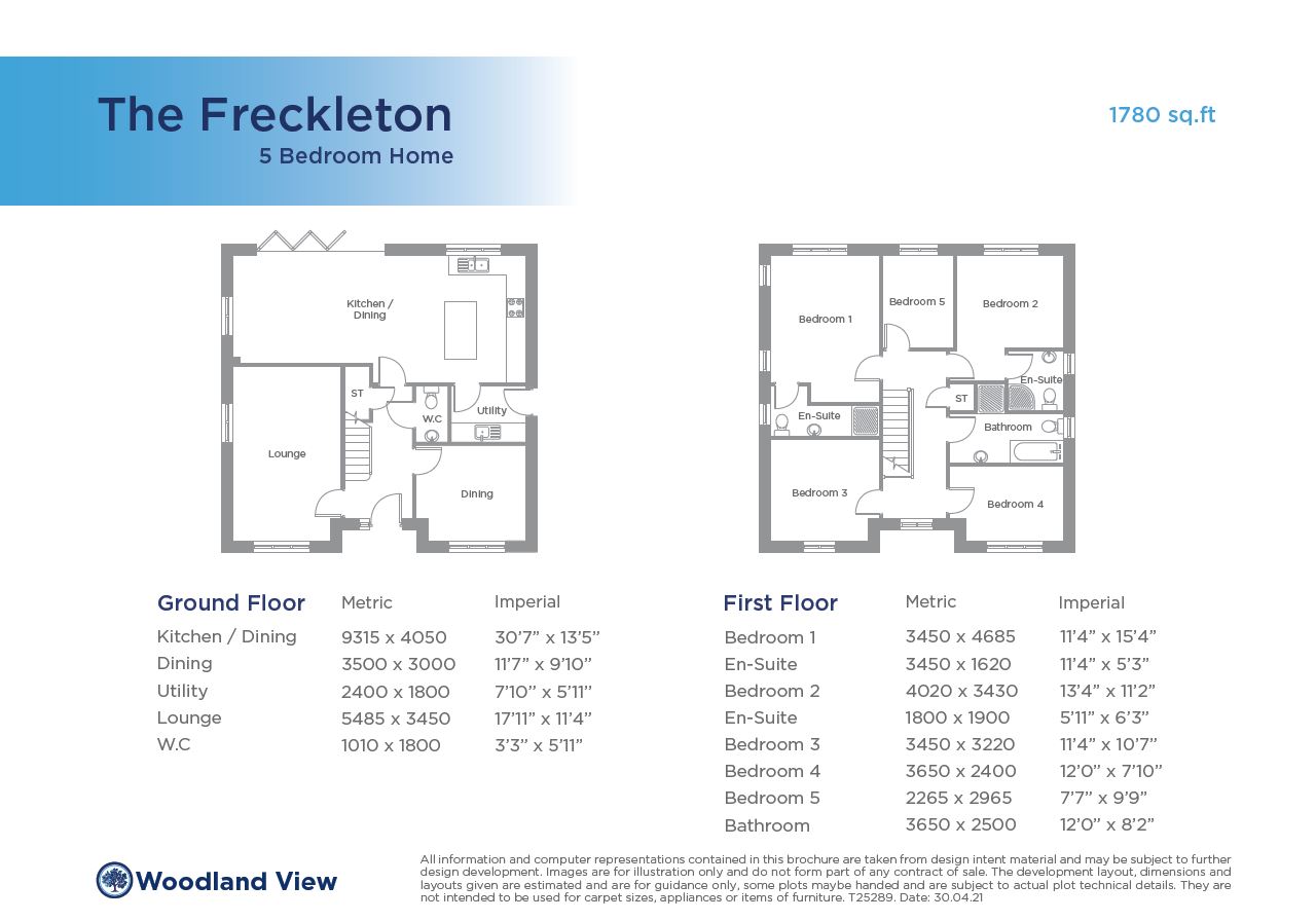 The Freckleton With Measurements